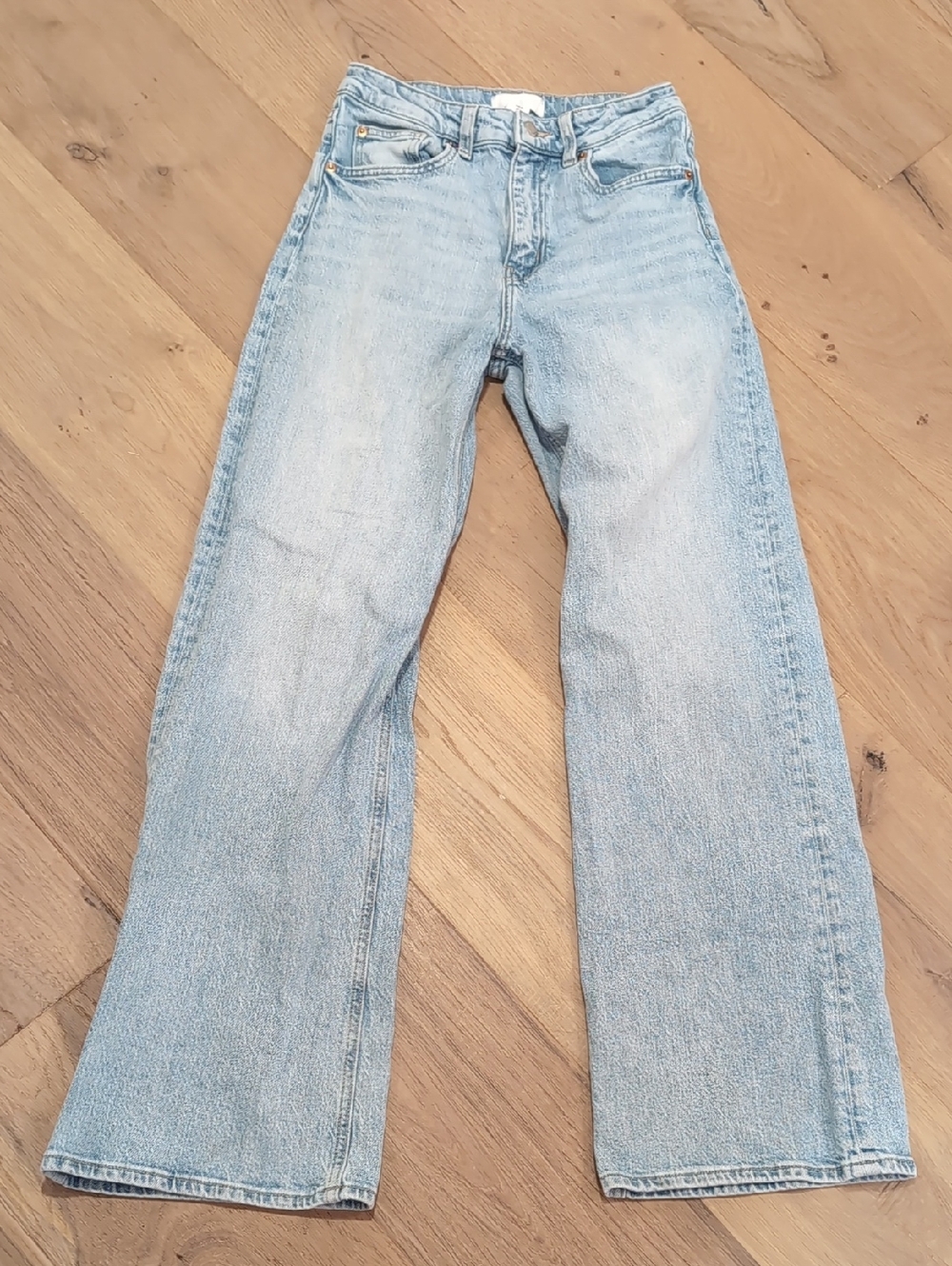 H&M Light Blue Wide Leg Jeans